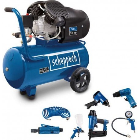 Scheppach Compresseur HC55DC avec accessoires
