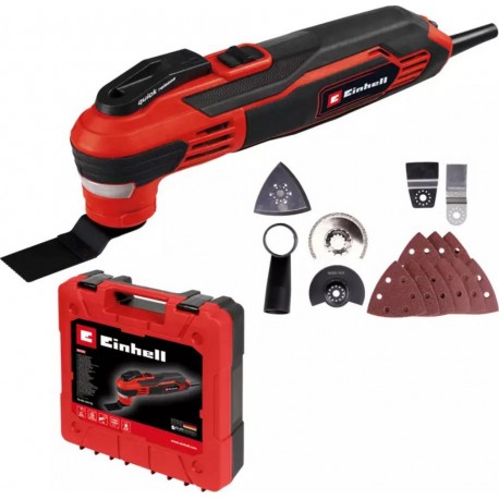 Einhell 4465155 TE-MG 350 EQ Multitool avec accessoires dans une valise