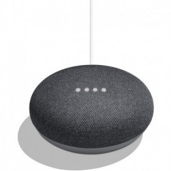 Google Assistant Vocal Google Home Mini Galet Charbon