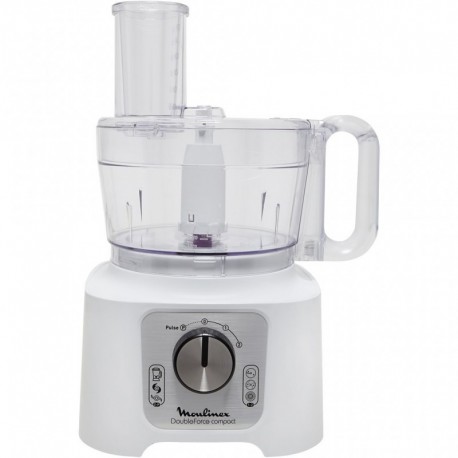 Moulinex Robot multifonction FP544110 Double Force Compact blanc/silv