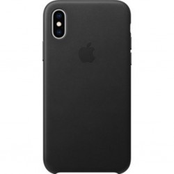 IPHONE XS LEATHER CASE BLACK