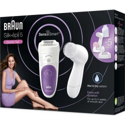 Braun Epilateur Électrique Silk-Epil Sensomart SE 5-870 + Brosse Visage