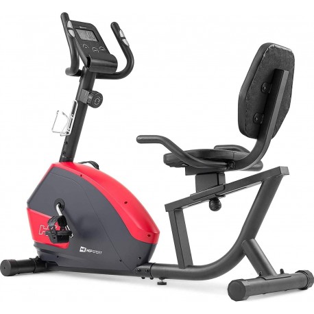 Hop-Sport Vélo semi allongé HS-035L Solo, Vélo couché avec la roue d’inertie de 10kg